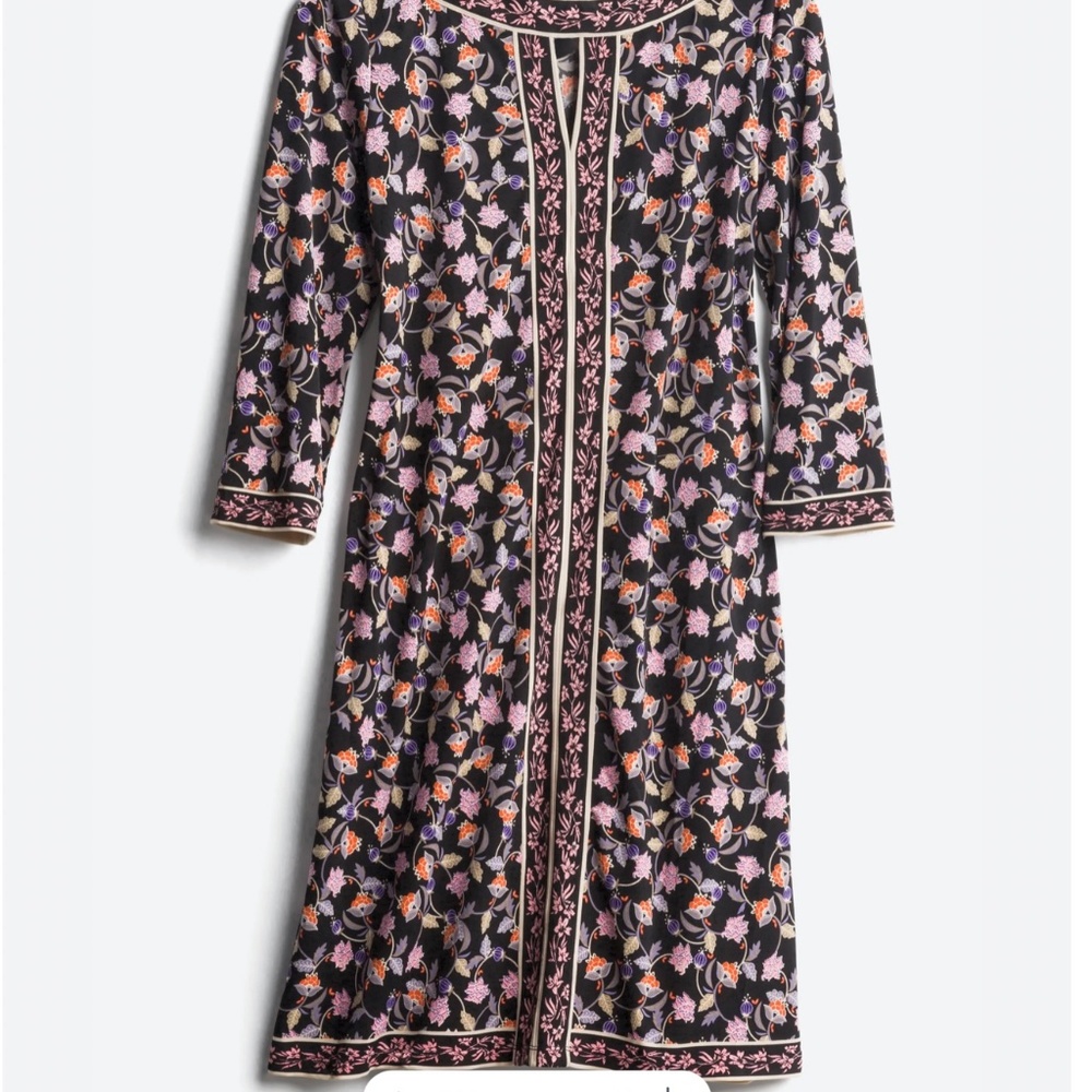 Wisp Black Floral Dress Sz 10